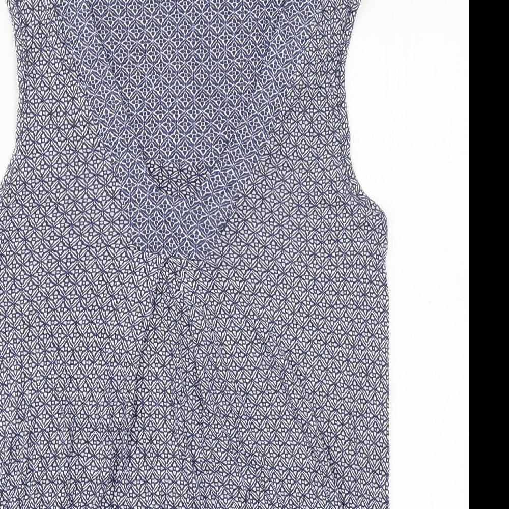 Womens UK Size 10 NEXT Blue Basic Tank