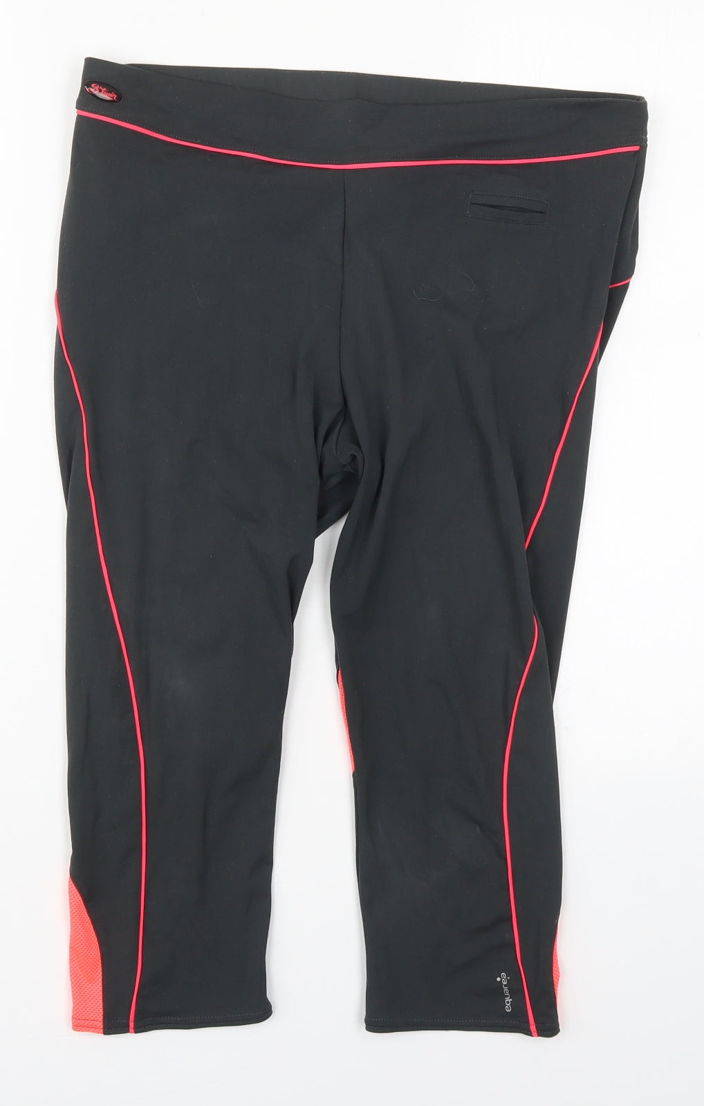 BTWin Womens Grey  Polyester Cropped Leggings Size 34 in L18 in Regular  - Pink