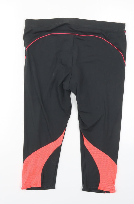 BTWin Womens Grey  Polyester Cropped Leggings Size 34 in L18 in Regular  - Pink