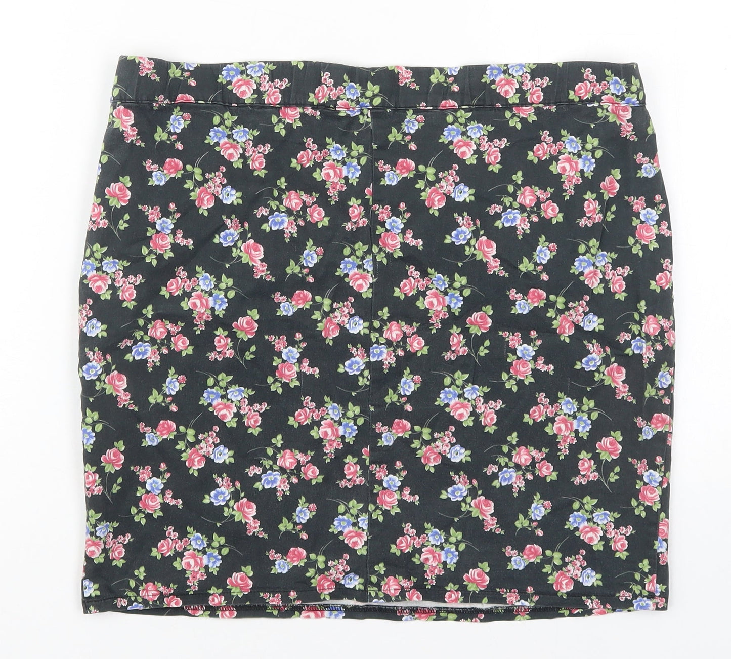 Papaya Womens Multicoloured Floral Cotton Mini Skirt Size 12