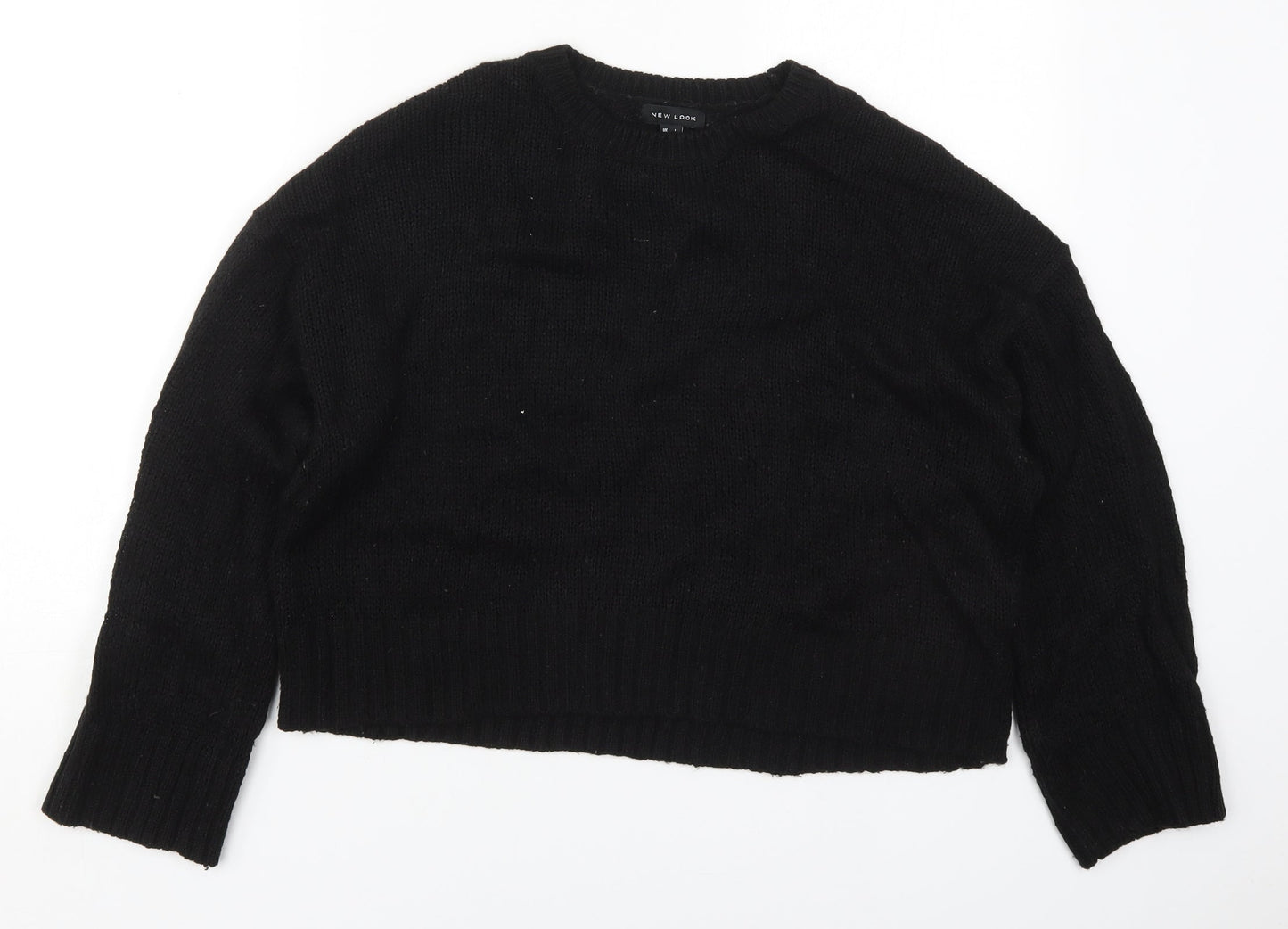 Womens UK Size L New Look Black Pullover Jumper