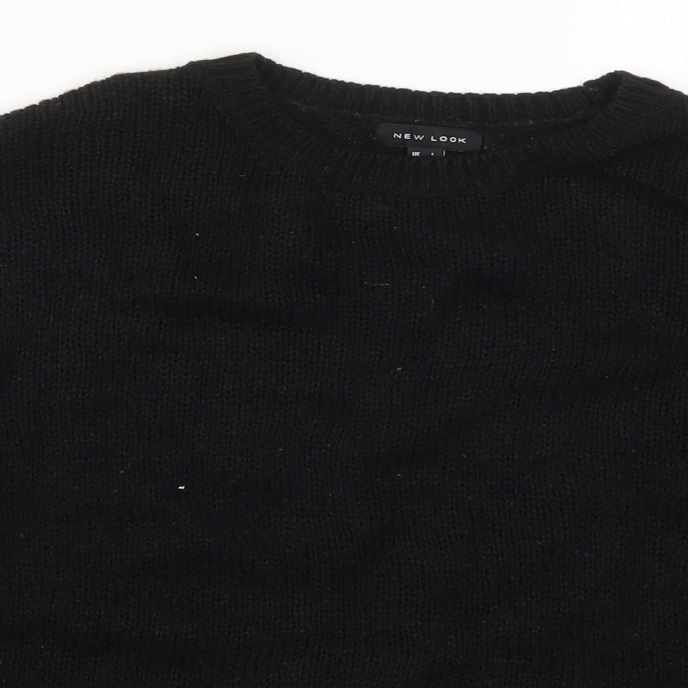 Womens UK Size L New Look Black Pullover Jumper