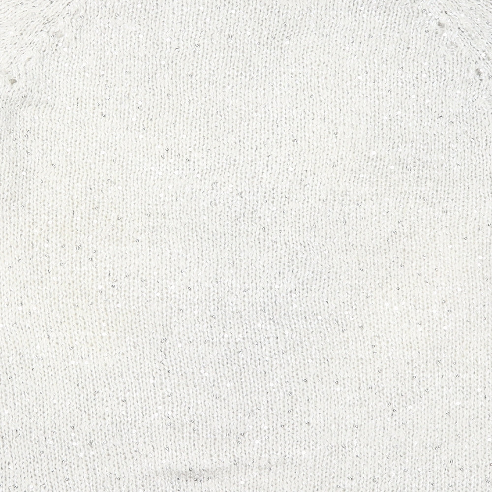 BHS Womens Grey Round Neck  Polyester Pullover Jumper Size 20