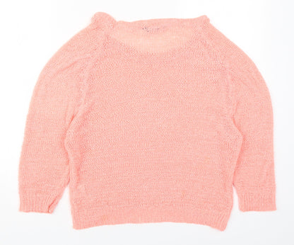 Womens UK Size 10 Select Pink Pullover Jumper