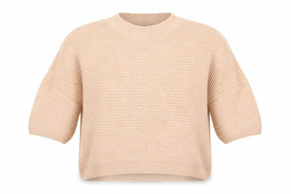 Front view of Originals women’s pink round neck cotton jumper, size S