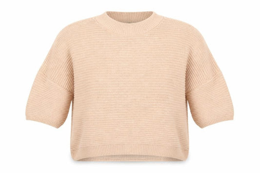 Front view of Originals women’s pink round neck cotton jumper, size S