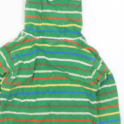 NEXT Boys Multicoloured Striped Cotton Basic T-Shirt Size 3-6 Months High Neck Pullover - Hoodie