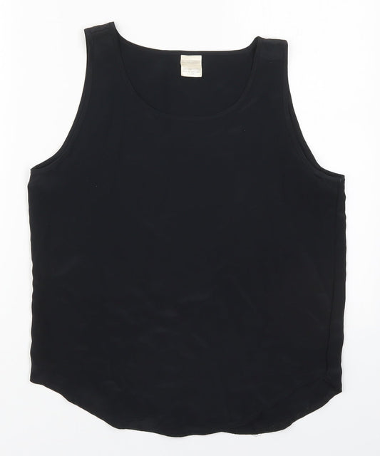 Womens UK Size 12 Preworn Black Basic Tank