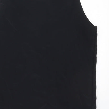 Womens UK Size 12 Preworn Black Basic Tank