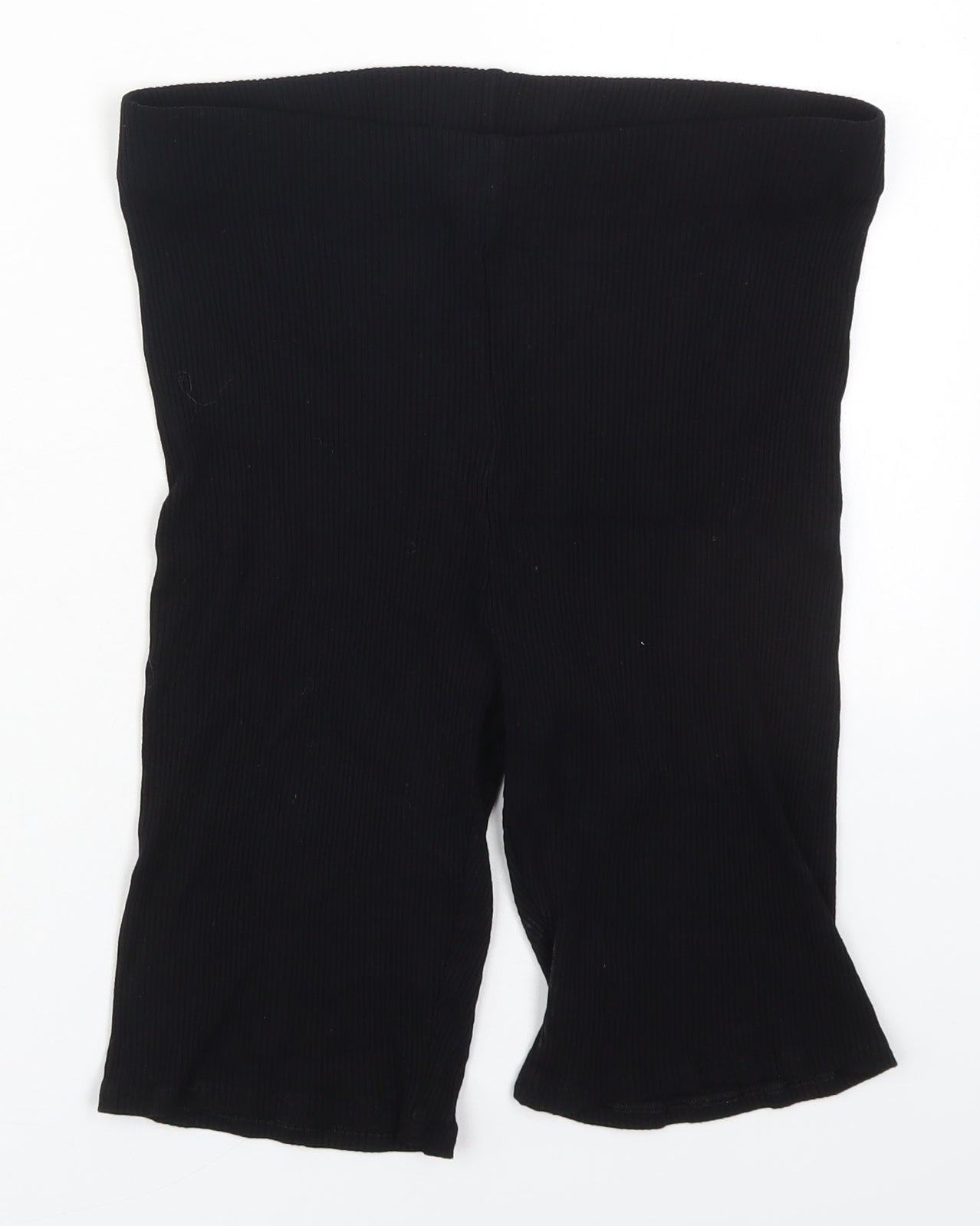 H&M Womens Black  Polyester Biker Shorts Size M L9 in Regular