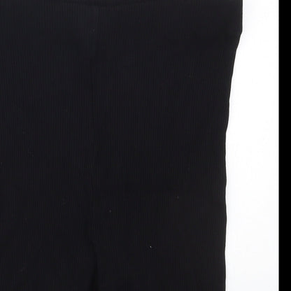 H&M Womens Black  Polyester Biker Shorts Size M L9 in Regular