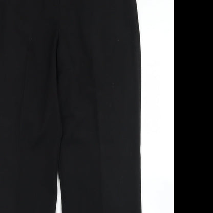 BM Womens Black  Polyamide Dress Pants Trousers Size 14 L30 in Regular Button