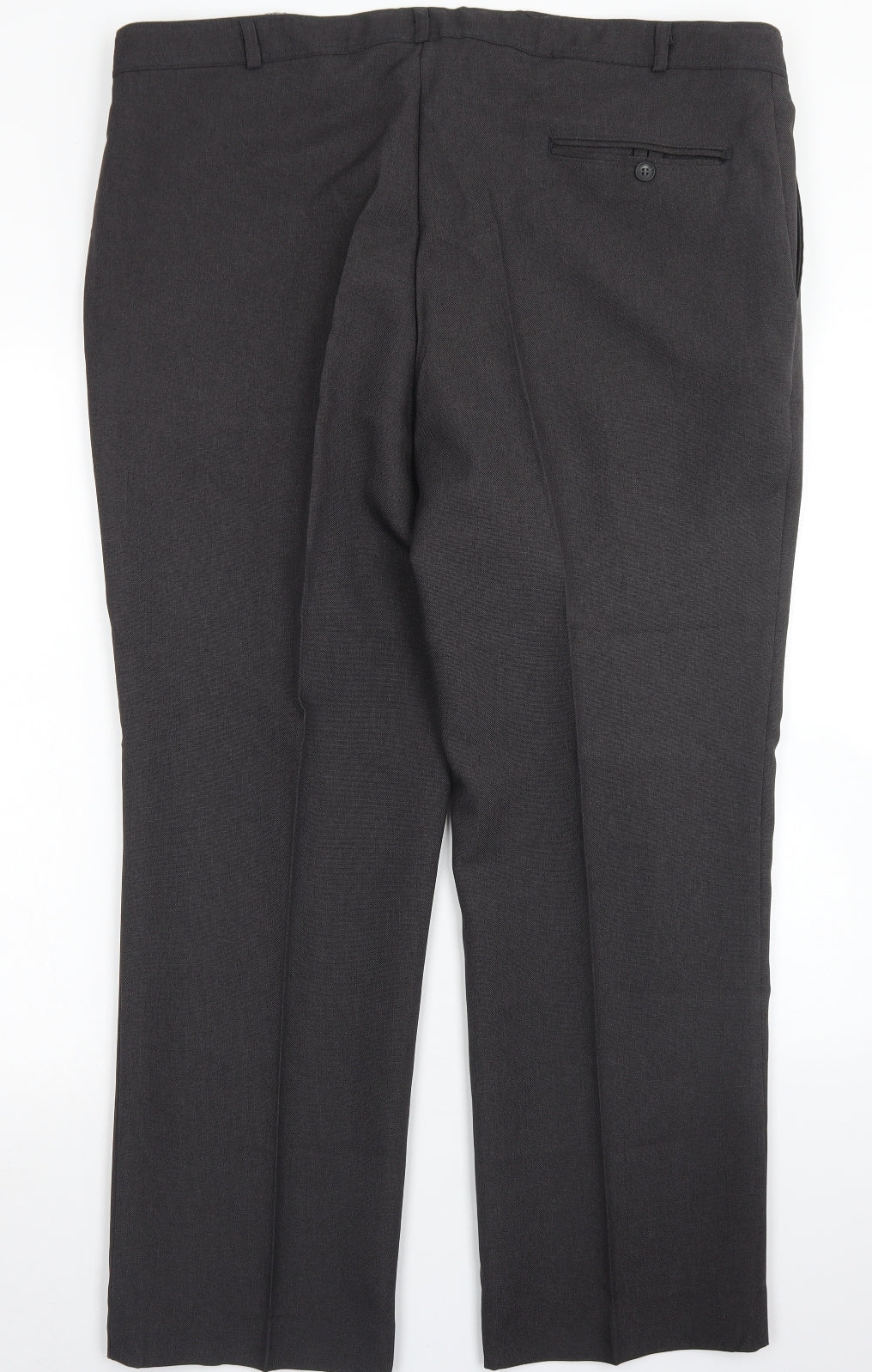 Preworn Mens Brown  Polyester Dress Pants Trousers Size 42 in L27 in Regular Hook & Eye