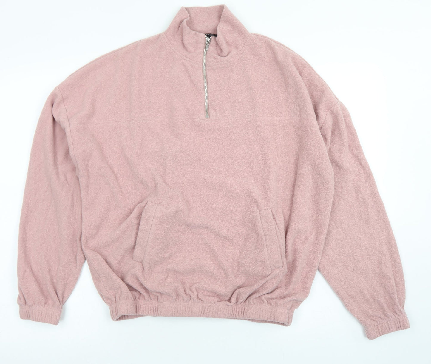 New Look Womens Pink  Polyester Pullover Sweatshirt Size M