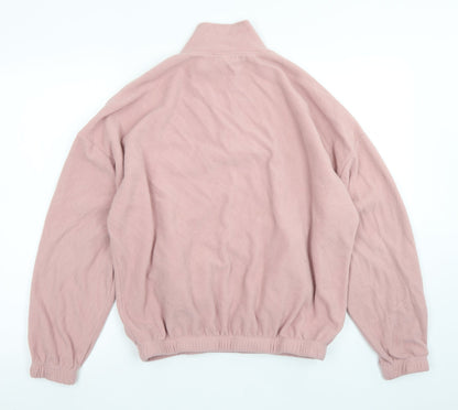 New Look Womens Pink  Polyester Pullover Sweatshirt Size M
