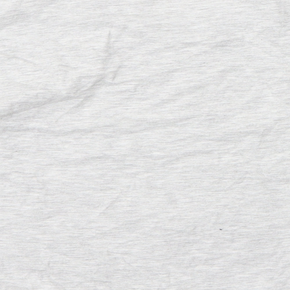 George Girls Grey  Cotton Cropped Blouse Size 9 Years Round Neck
