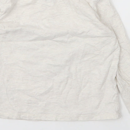 Gap Girls Beige  Cotton Basic T-Shirt Size 5 Years Round Neck