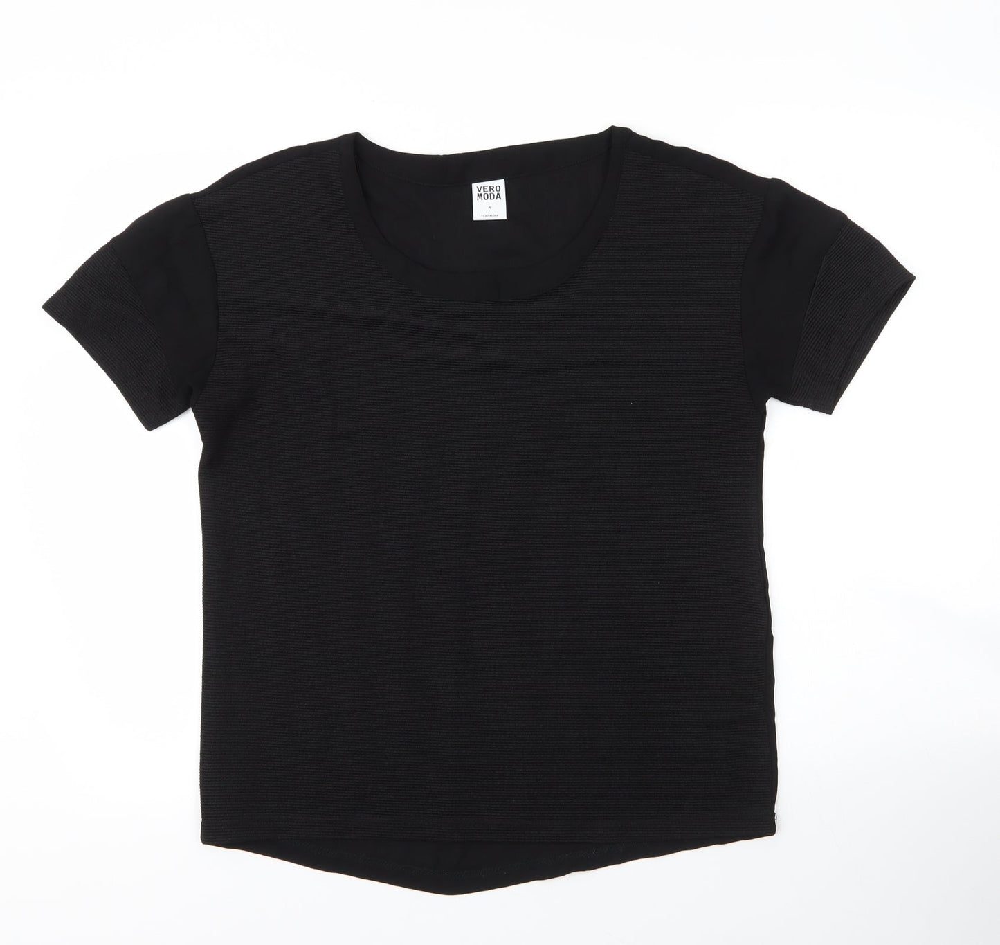 Womens UK Size M Vera Moda Black Basic Blouse