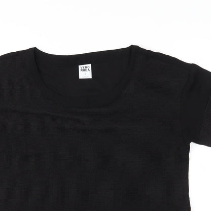 Womens UK Size M Vera Moda Black Basic Blouse