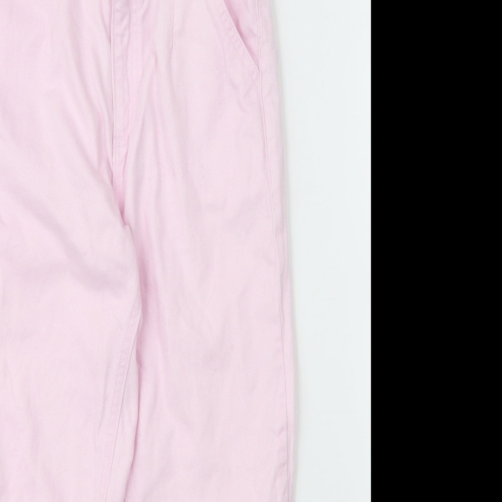 F&F Girls Orange  Cotton Tapered Jeans Size 9 Months L21 in Regular Zip