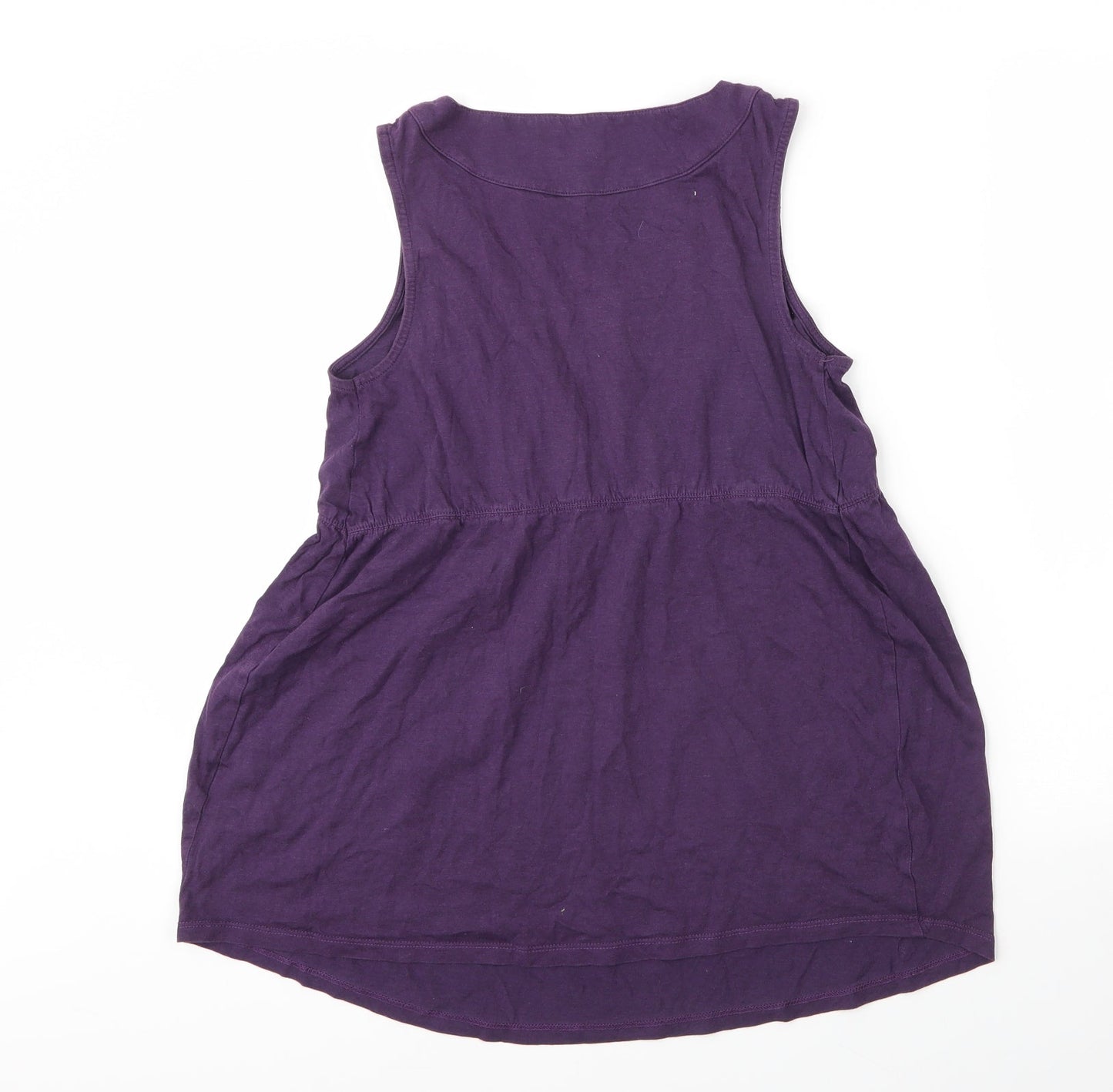 Womens UK Size S JoJo Maman Bébé Purple Tunic Blouse