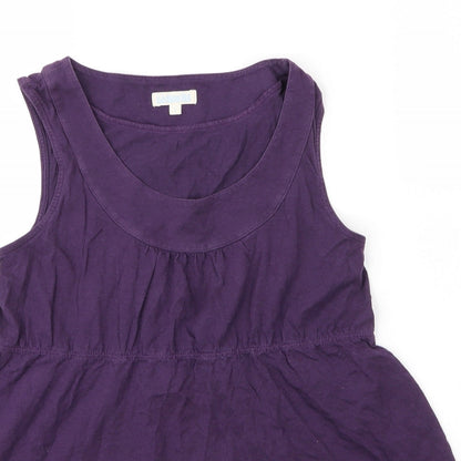 Womens UK Size S JoJo Maman Bébé Purple Tunic Blouse