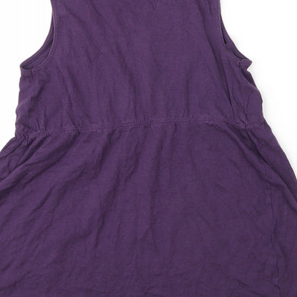 Womens UK Size S JoJo Maman Bébé Purple Tunic Blouse
