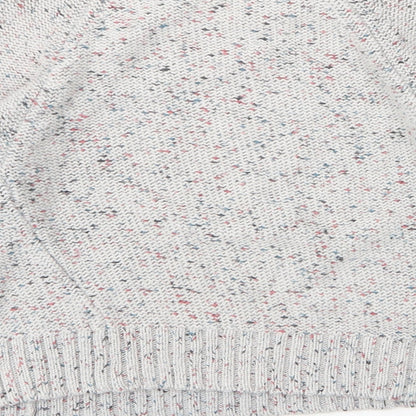 Gormon Womens Grey Round Neck  Cotton Pullover Jumper Size 10