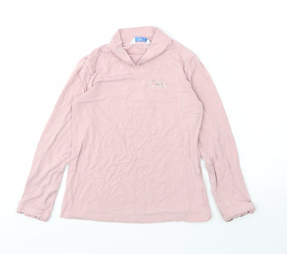 Mayoral Girls Pink  Cotton Basic Blouse Size 5 Years Round Neck