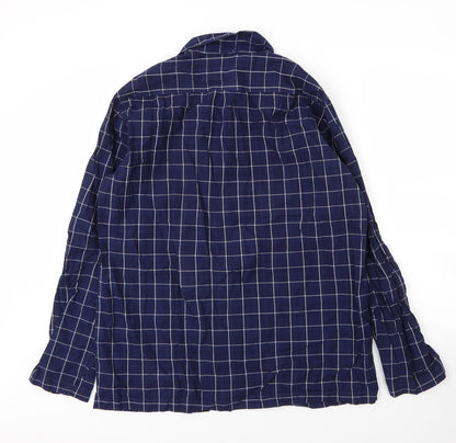 Mens UK Size M H&M Blue  Button-Up Long Sleeve Casual Shirt