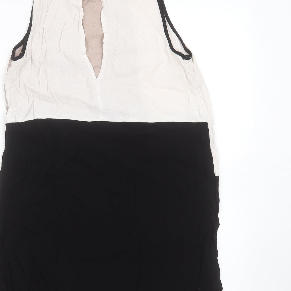 Womens UK Size 6 Warehouse Black Basic Blouse
