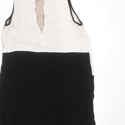 Womens UK Size 6 Warehouse Black Basic Blouse