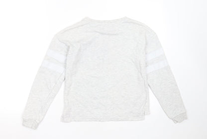 Primark Girls Grey  Cotton Pullover Sweatshirt Size 11-12 Years