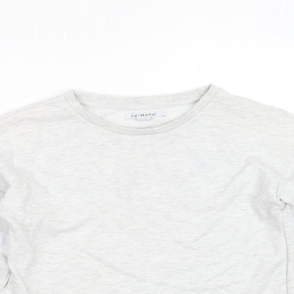 Primark Girls Grey  Cotton Pullover Sweatshirt Size 11-12 Years