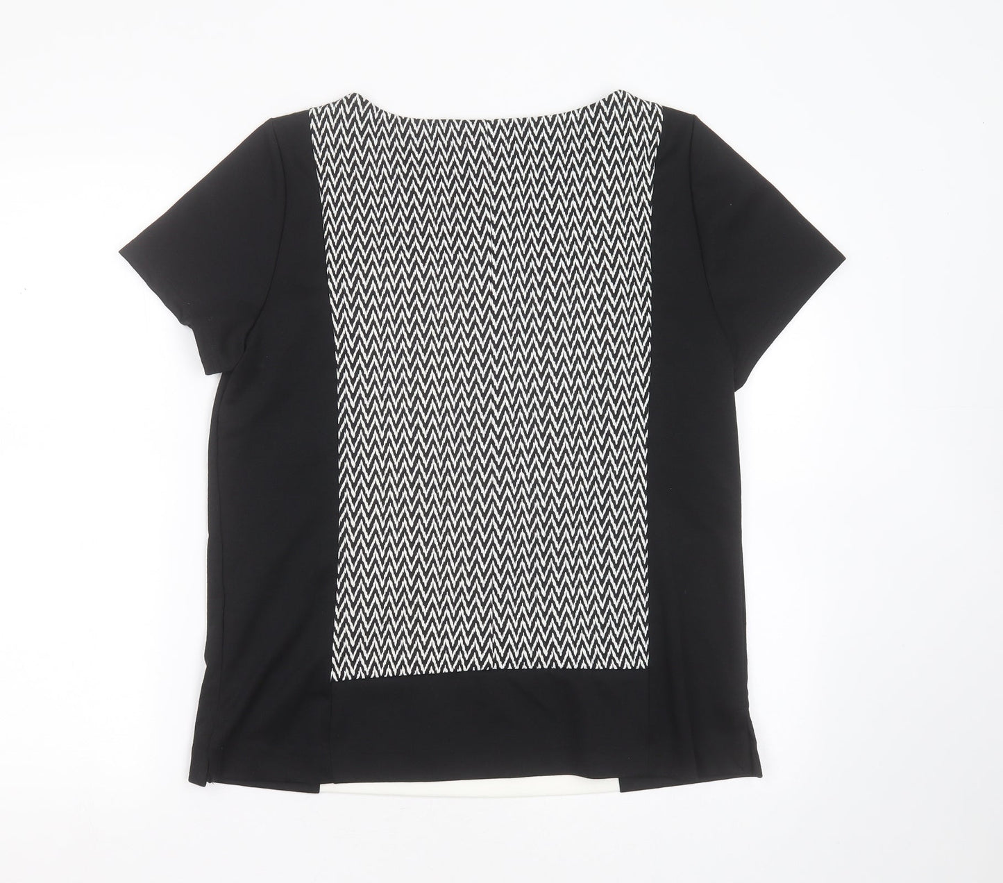Womens UK Size 14 Dorothy Perkins Black Basic T-Shirt