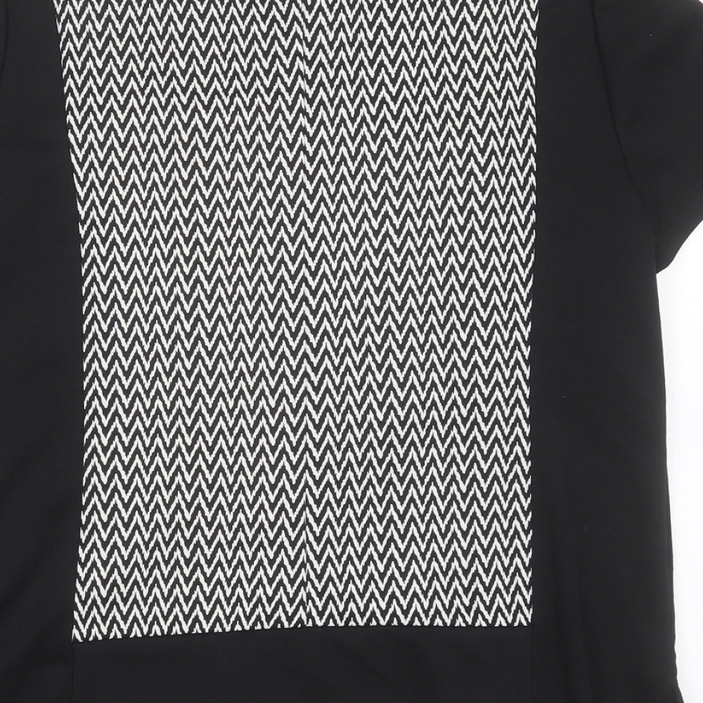 Womens UK Size 14 Dorothy Perkins Black Basic T-Shirt
