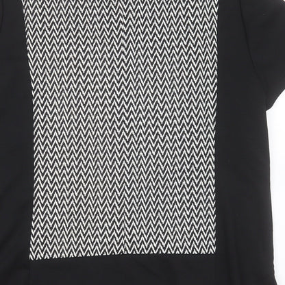 Womens UK Size 14 Dorothy Perkins Black Basic T-Shirt