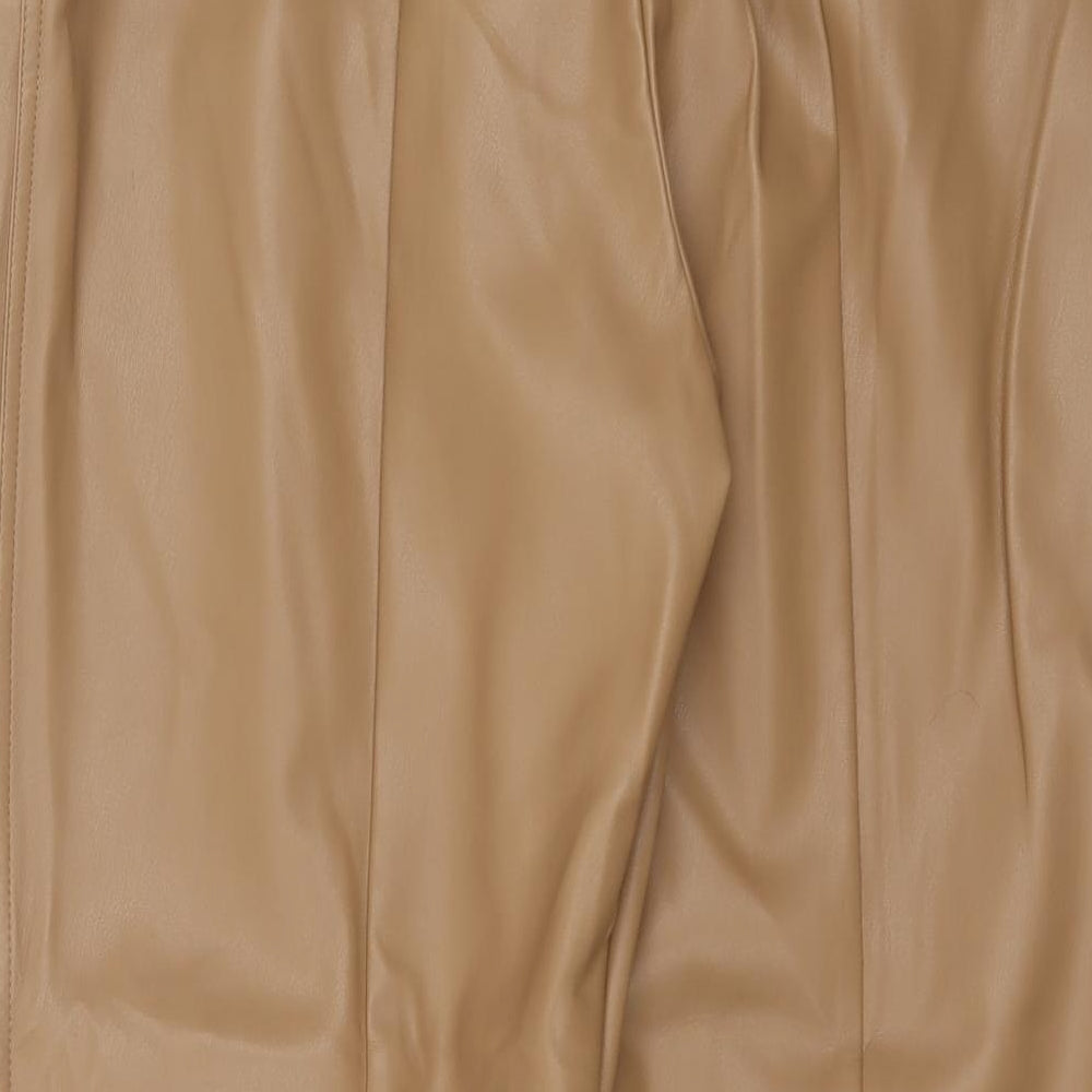 Womens UK Size 16 Marks and Spencer Regular Fit  Brown Trousers