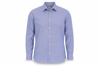 Mens UK Size 17 NEXT Blue  Button-Up Long Sleeve Casual Shirt