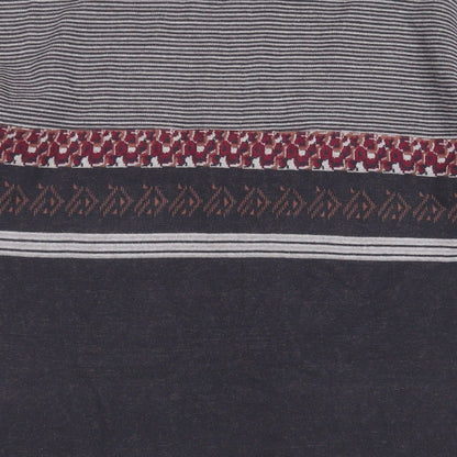 Blue Harbour Womens Grey Roll Neck Geometric Cotton Pullover Jumper Size M