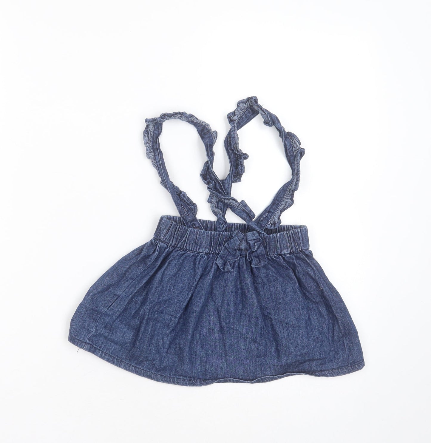 Matalan Girls Blue  Cotton A-Line Skirt Size 9-12 Months