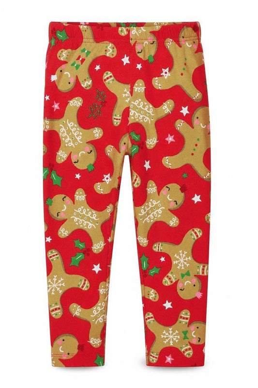 TU Boys Red  Cotton Capri Trousers Size 9 Months  Regular  - Christmas Gingerbread