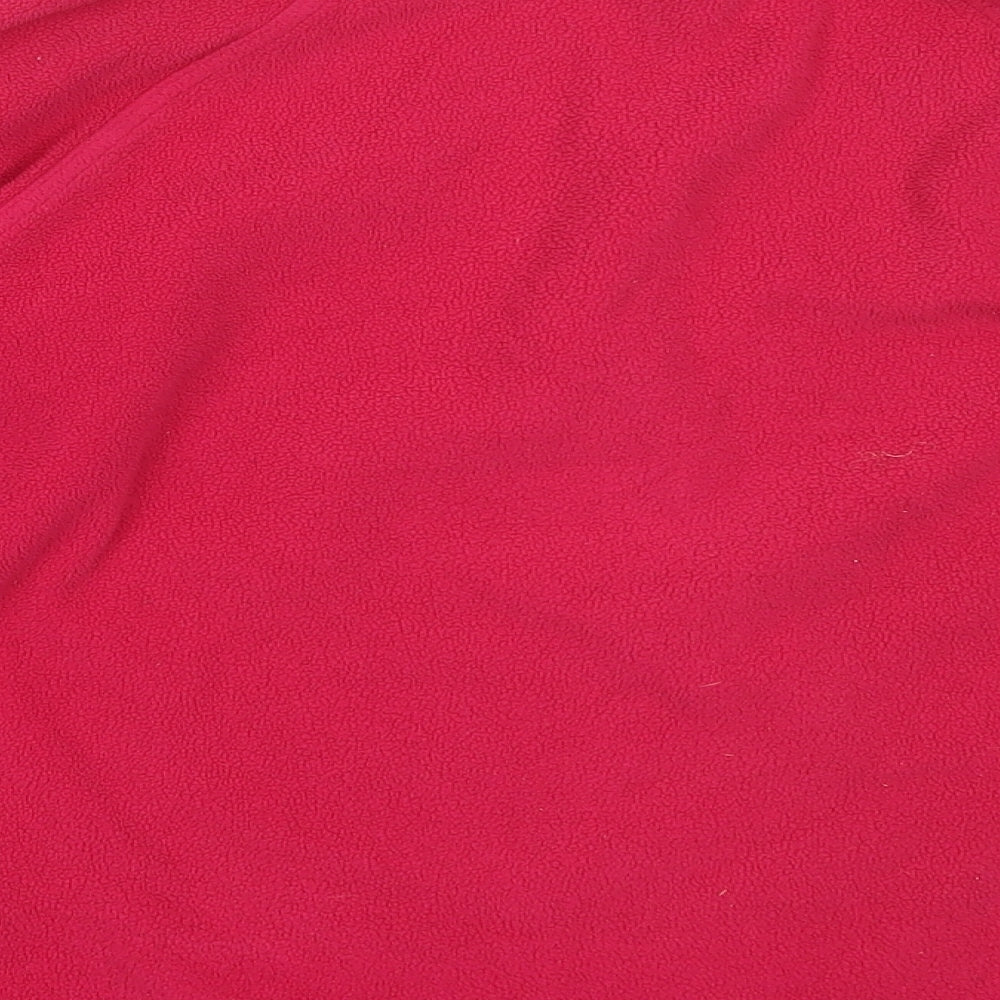 Mountain Life Womens Pink  Polyester Henley Sweatshirt Size 12