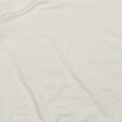 H&M Womens Ivory  Cotton Pullover Sweatshirt Size XS   - mickey mouse