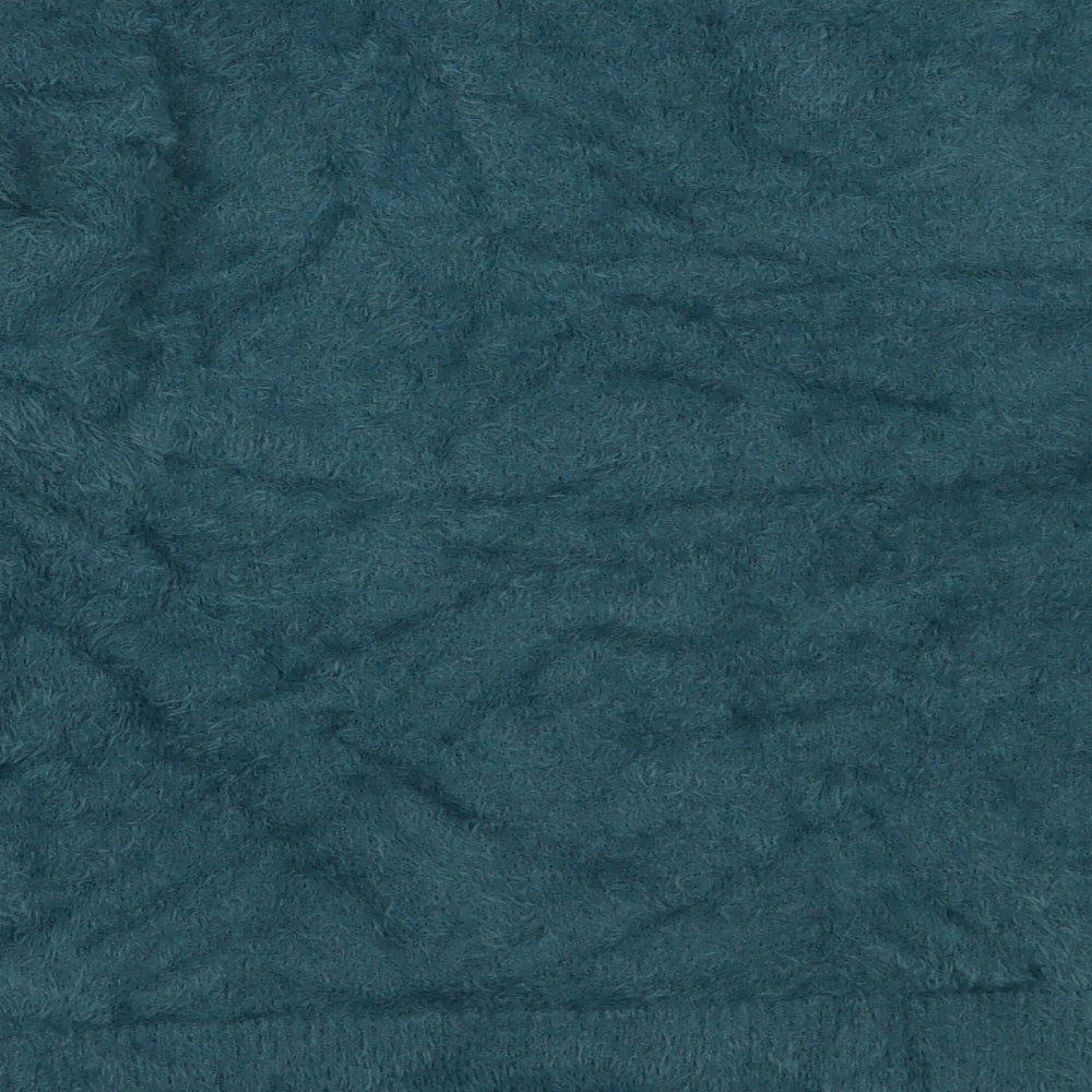 Primark Womens Blue Round Neck  Nylon Pullover Jumper Size S