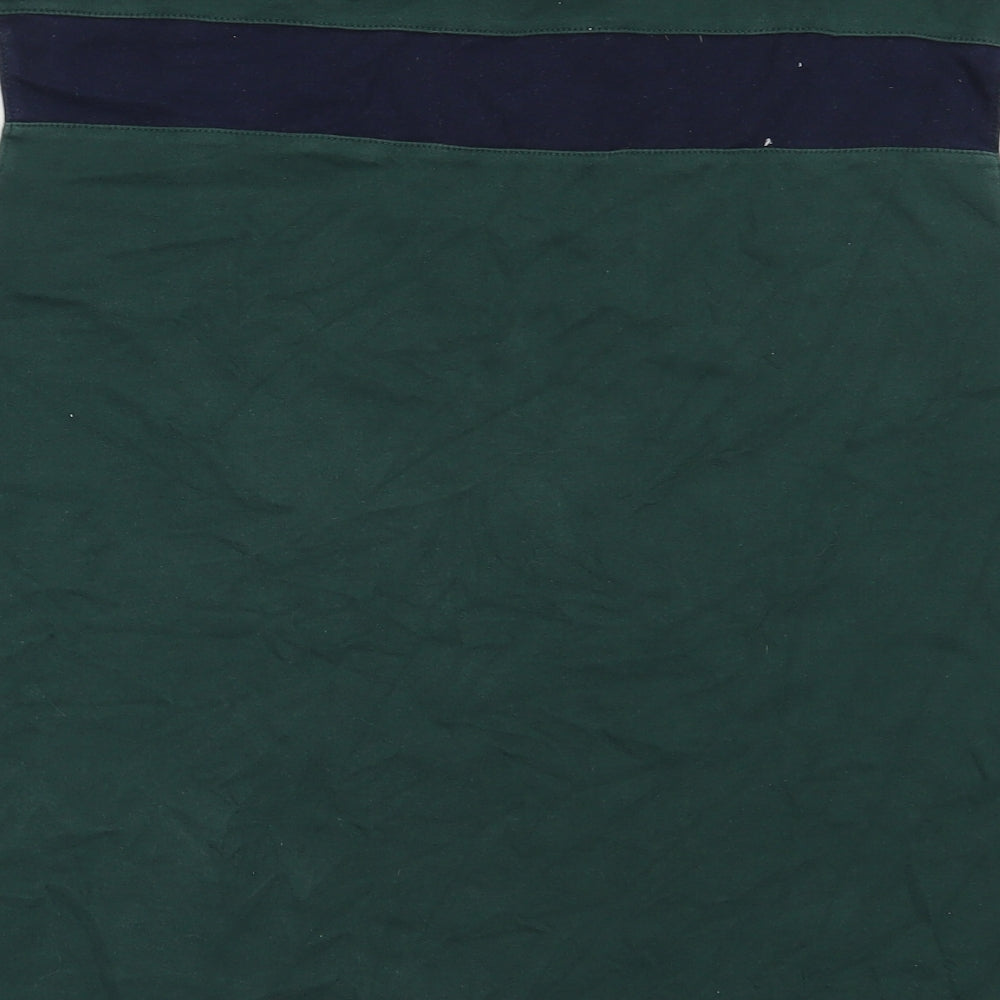 River Island Girls Green  Cotton Basic T-Shirt Size XL Round Neck