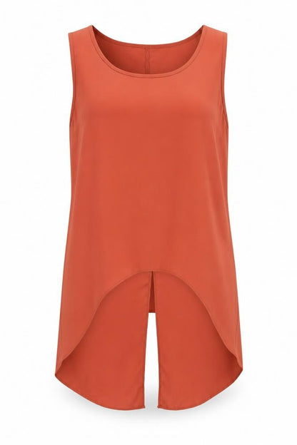 Womens UK Size 10 F&F Orange Basic Blouse