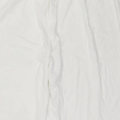 Matalan Womens White  Polyester Cropped Trousers Size 20 L20.5 in Regular
