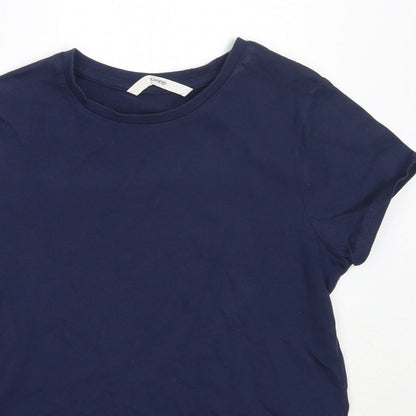 George Boys Blue  Cotton Basic T-Shirt Size 10-11 Years Round Neck