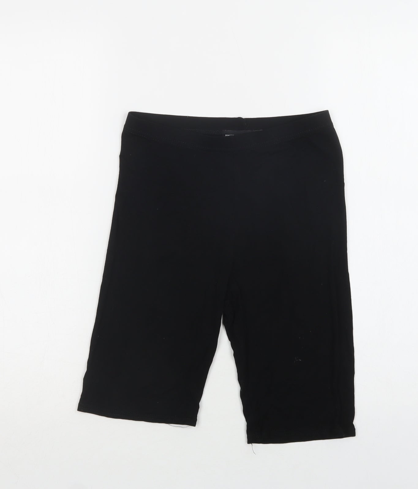 PRETTYLITTLETHING Womens Black  Viscose Sweat Shorts Size 8 L9 in Regular